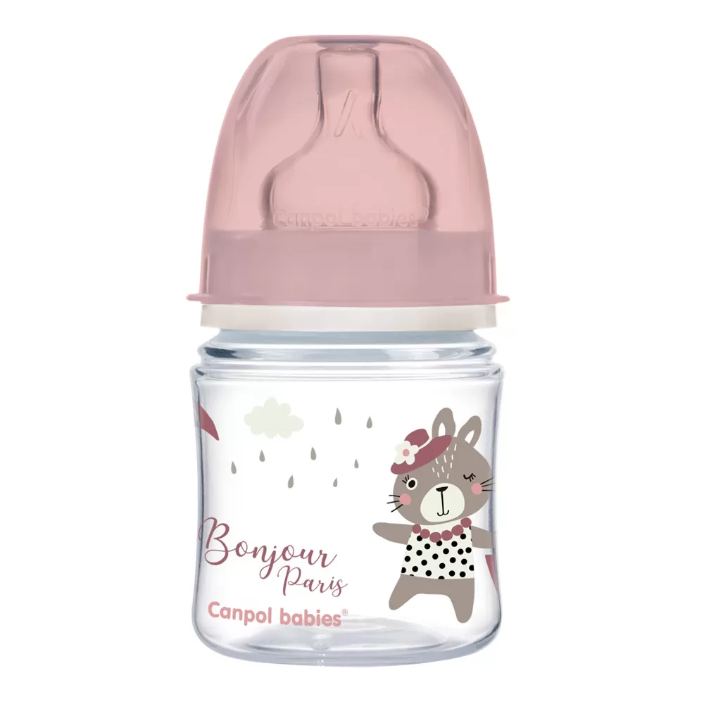 Biberon Plastic Bonjour Paris Roz 35/231, 120 ml, Canpol