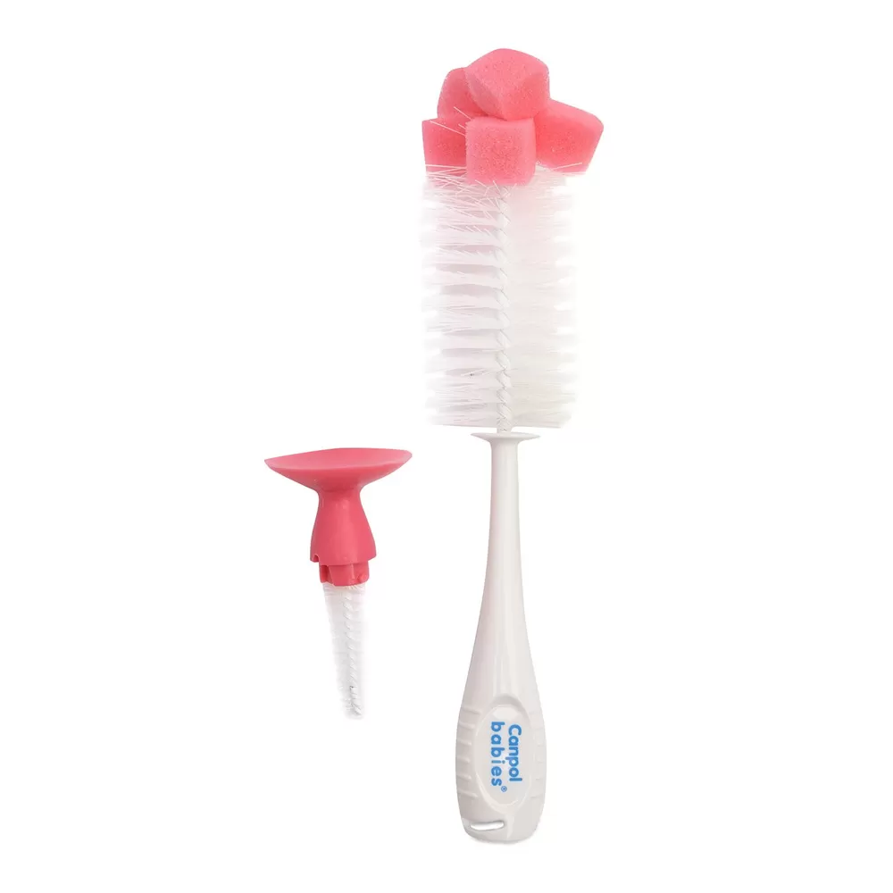 Perie pentru biberon si tetine cu inel si ventuza, 1 bucata, Canpol babies