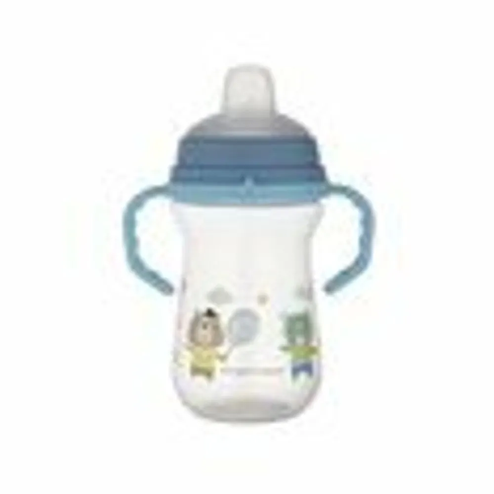 Cana cu Cioc Silicon Bonjour Paris Albastru, 56/613, 250ml, Canpol