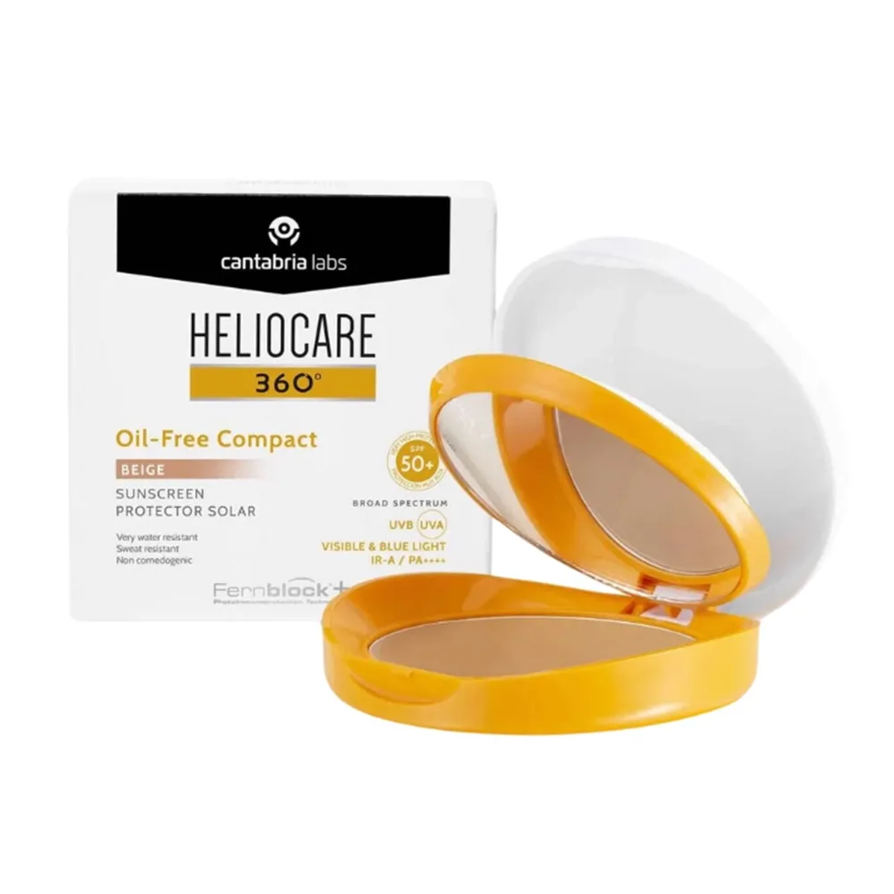 Pudra compacta Heliocare 360 Oil Free SPF50+ Beige, 10g, Cantabria Labs