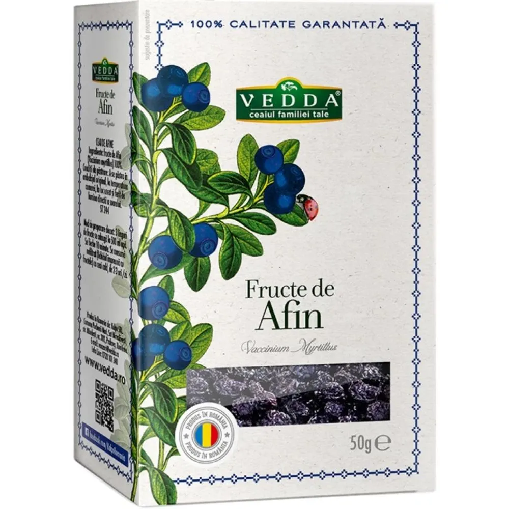 Ceai afine de padure, 50g, Vedda
