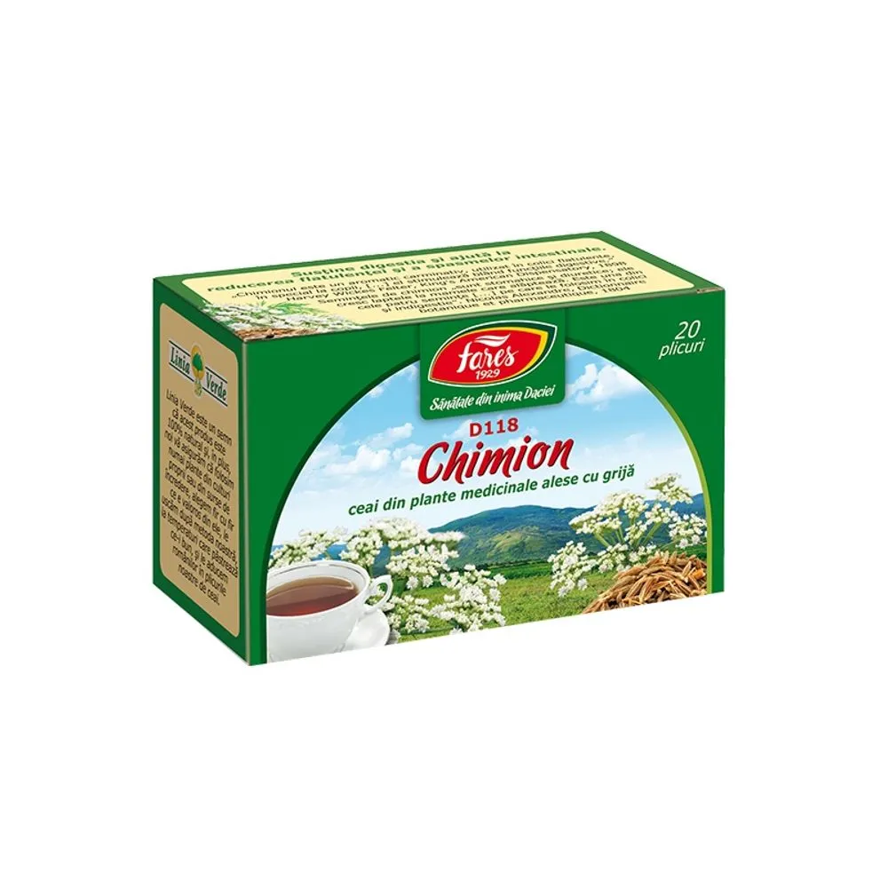 Ceai fructe de Chimion, D118, 20 plicuri, Fares