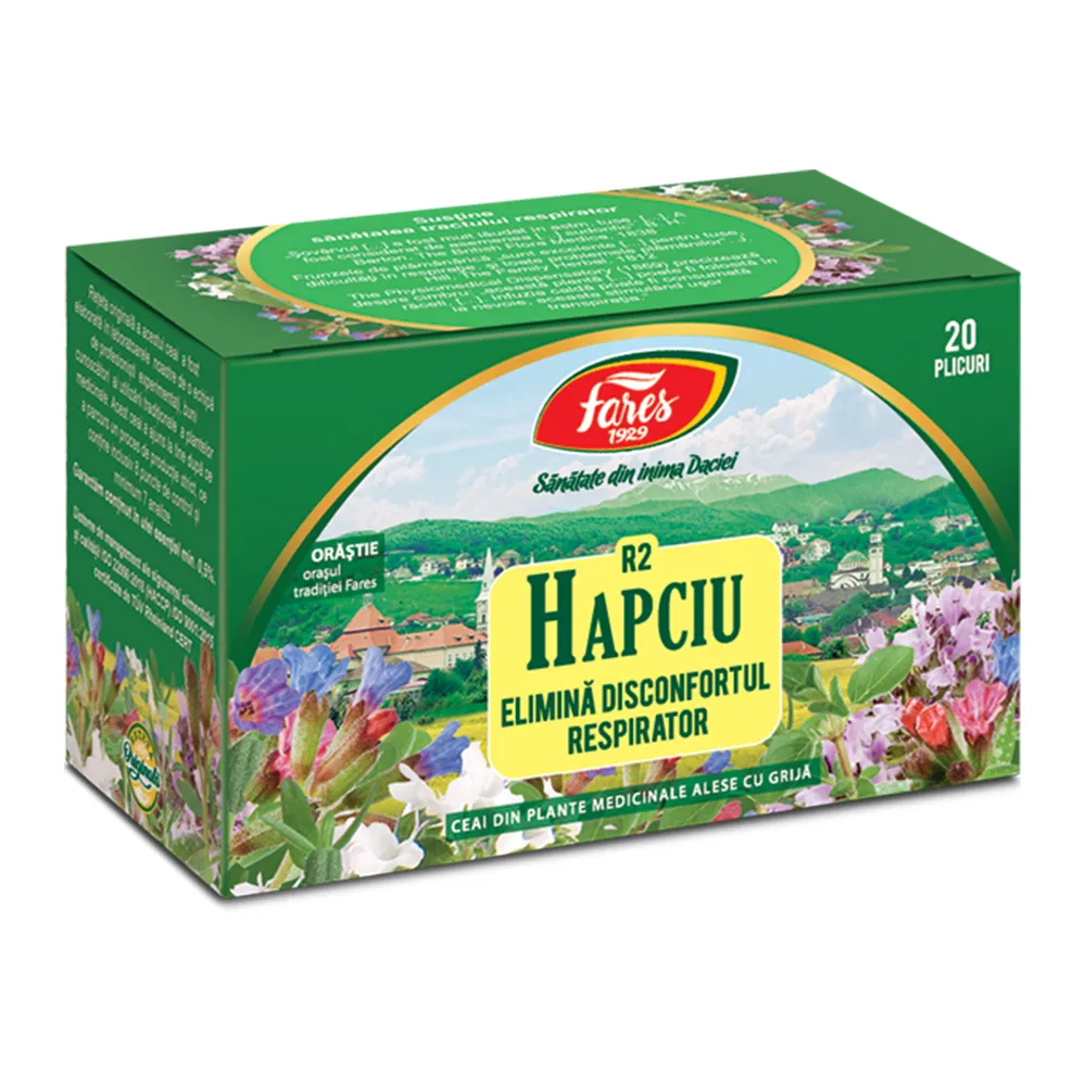 Ceai Hapciu, R2, 20 plicuri, Fares