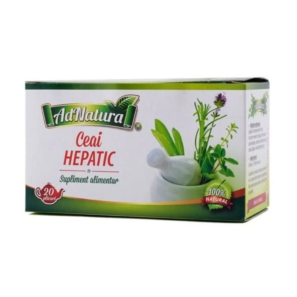 Ceai hepatic, 20 plicuri, AdNatura
