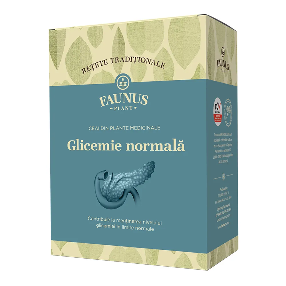 Ceai Retete Traditionale Glicemie Normala, 180g, Faunus Plant