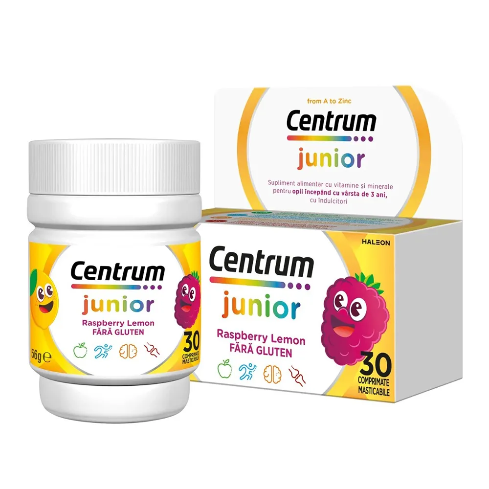 Centrum Junior Pro de la A la Zinc, 30 comprimate, Haleon