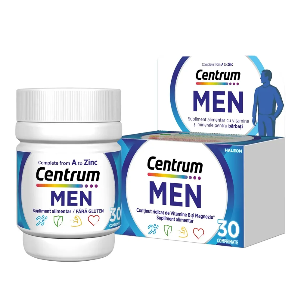 Centrum pentru barbati de la A la Zinc, 30 comprimate, Haleon