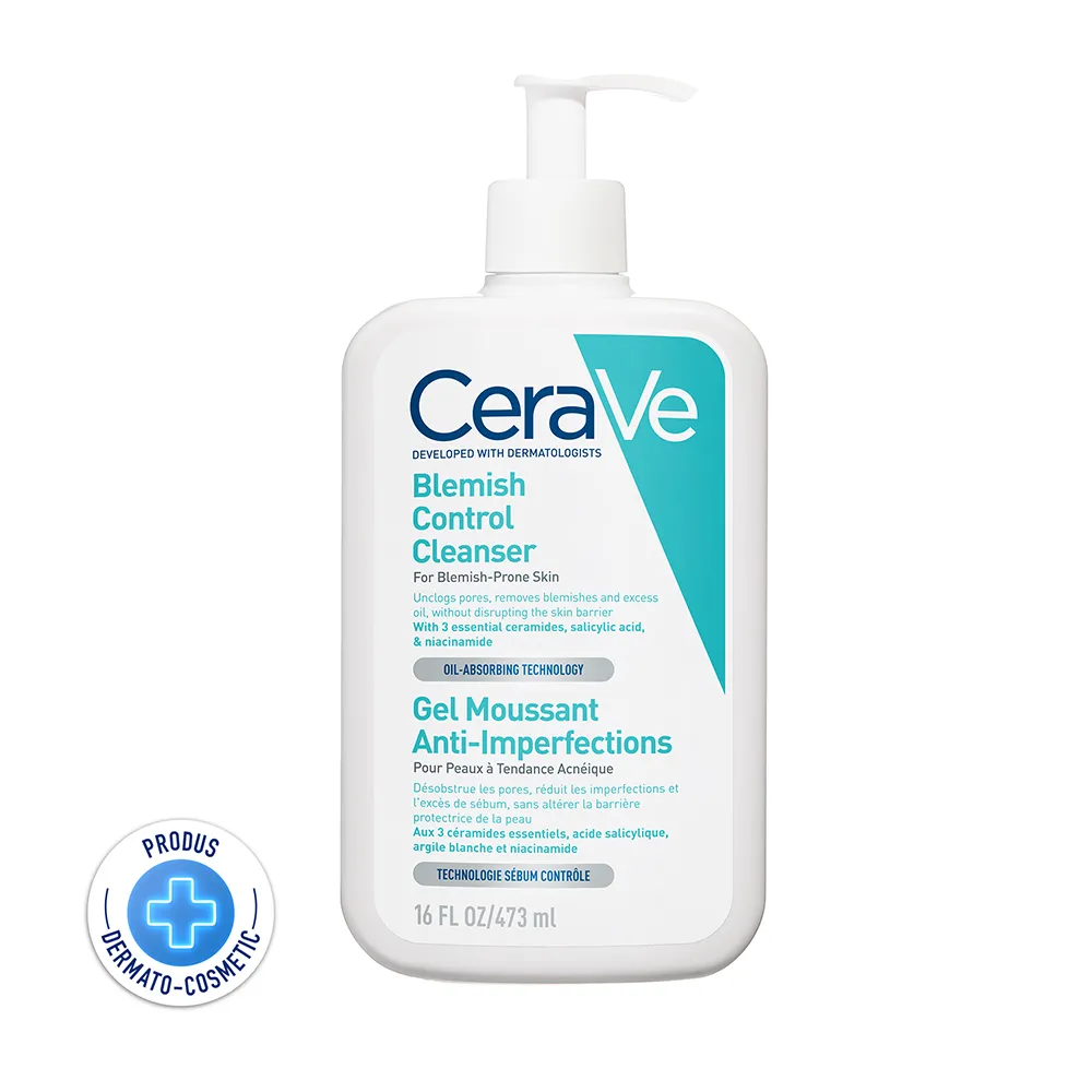 Gel de Curatare Spumant Anti-Imperfectiuni Control, 473ml, Cerave