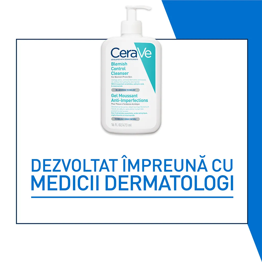 Gel de Curatare Spumant Anti-Imperfectiuni Control, 473ml, Cerave