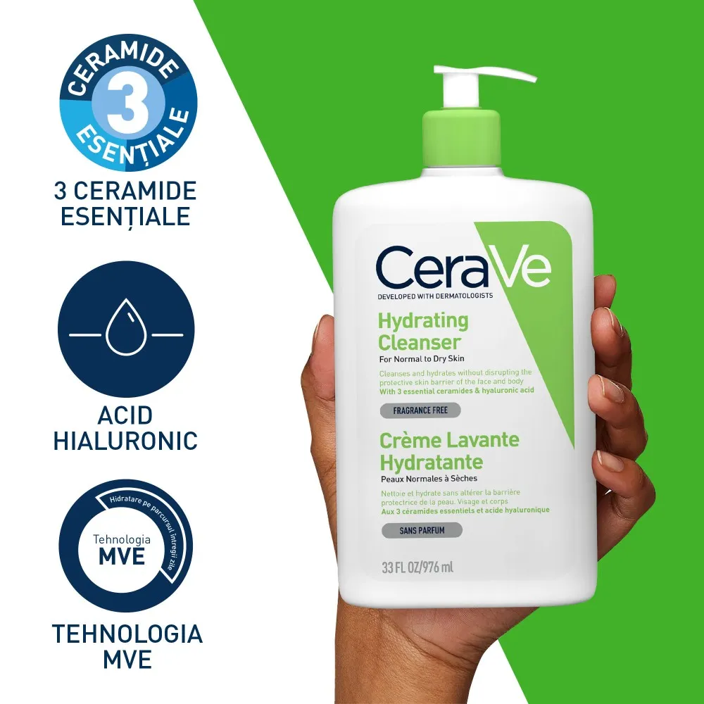 Gel de Spalare Hidratant PNU, 976ml, Cerave