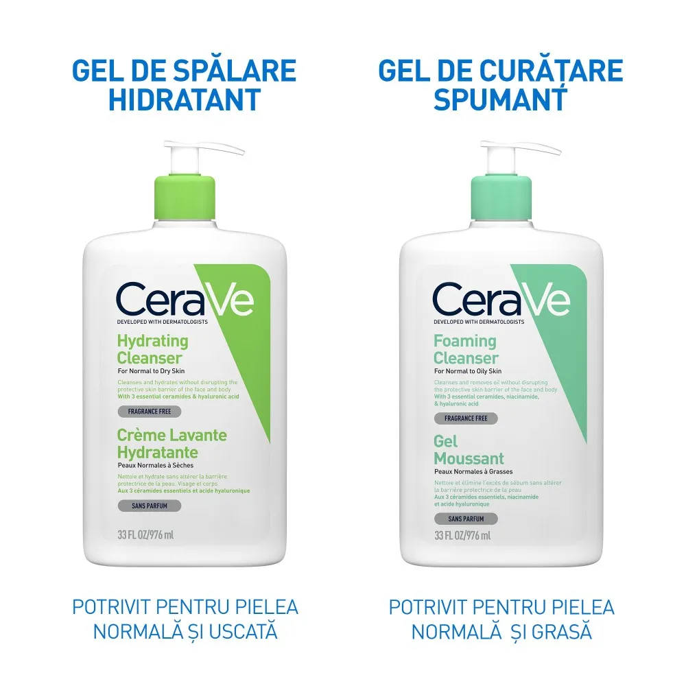 Gel de Spalare Hidratant PNU, 976ml, Cerave