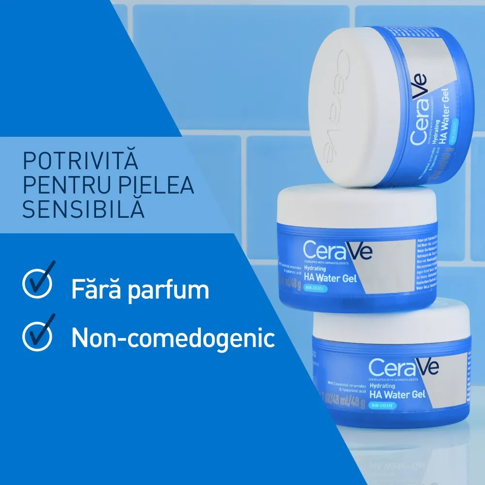 Gel-Cremă cu Acid Hialuronic pentru hidratarea tenului, 48g, Cerave