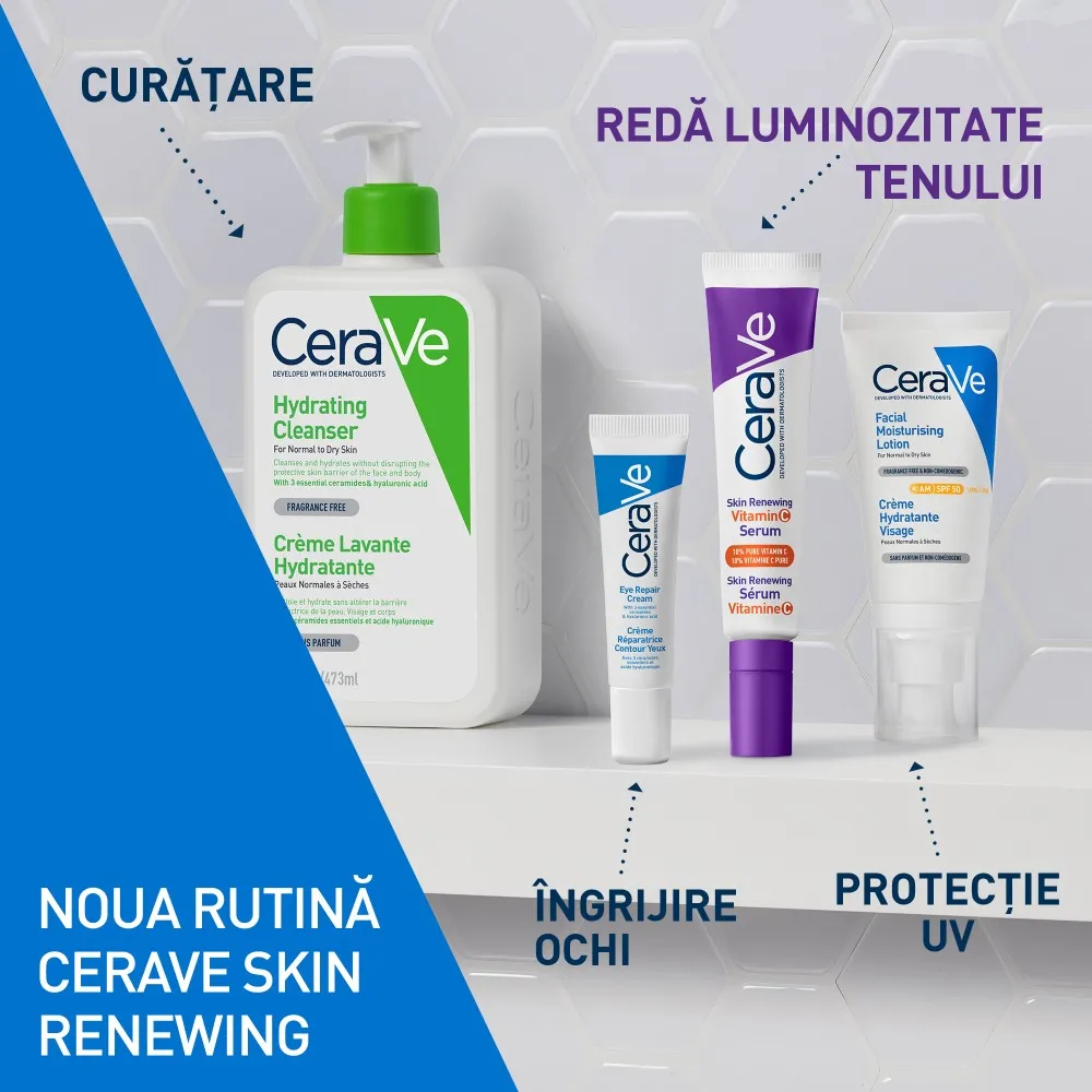 Serum cu Vitamina C 10% Skin Renewing, 30ml, Cerave