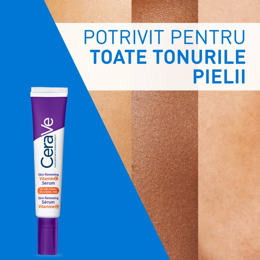 Serum cu Vitamina C 10% Skin Renewing, 30ml, Cerave