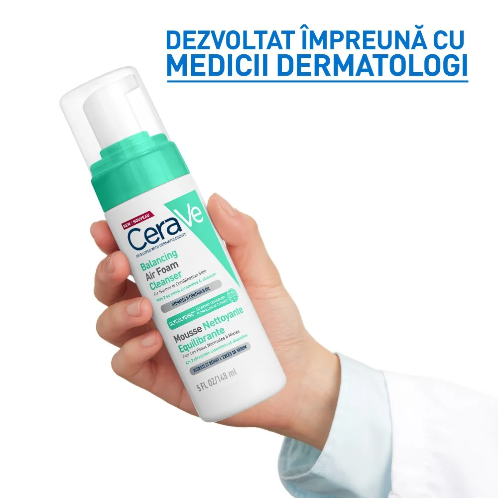 Spuma de Curatare pt Ten Normal Mixt, 148ml, Cerave
