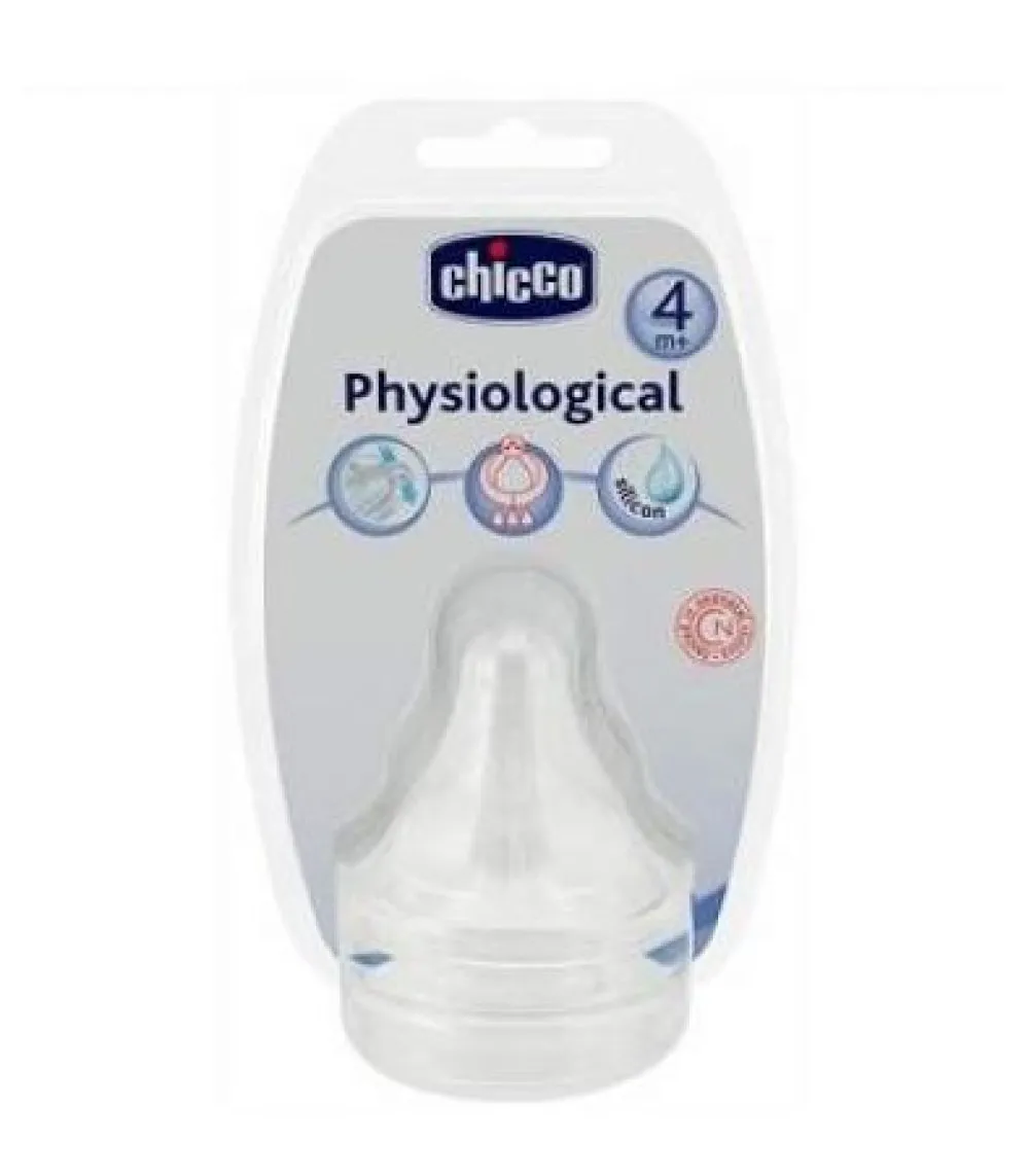 Chicco 20845-7 Tetina Silicon Flux Rapid 4M+ Anticolici x 2 buc