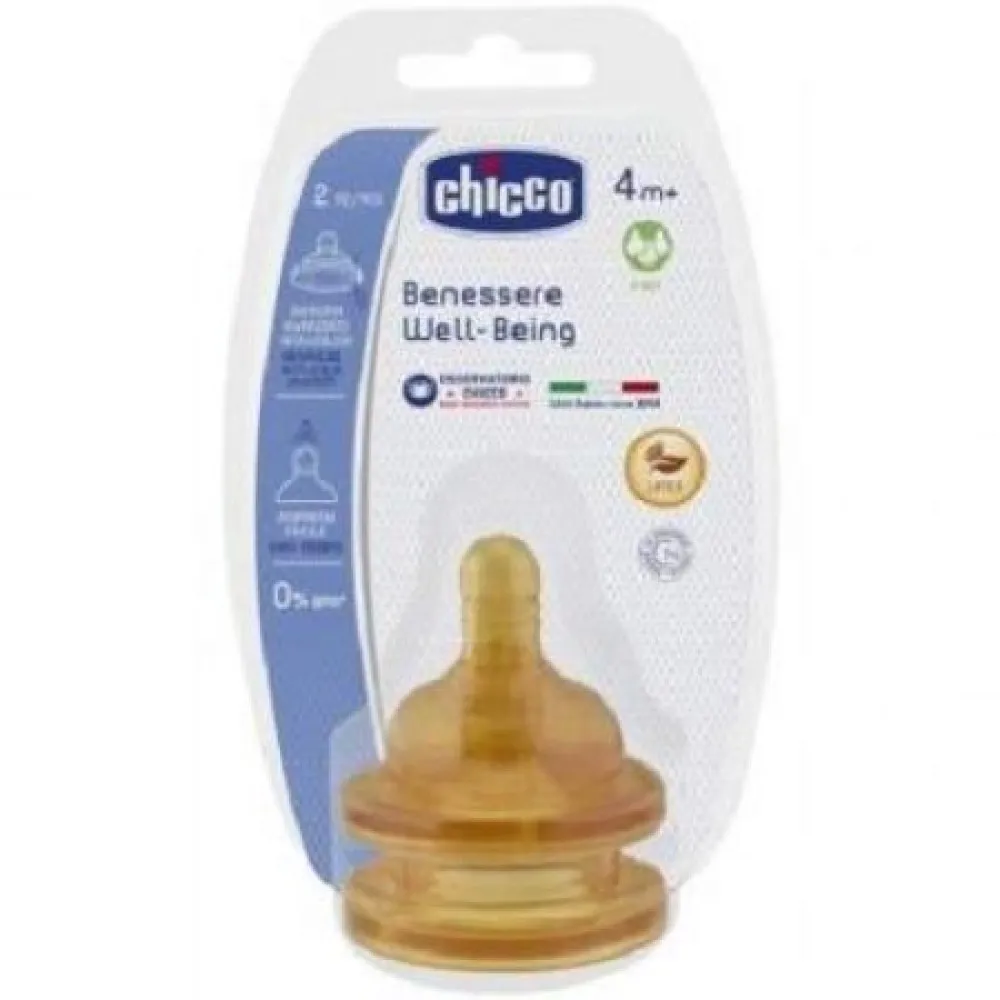Chicco Psyiologic Tetina Cauciuc x 2
