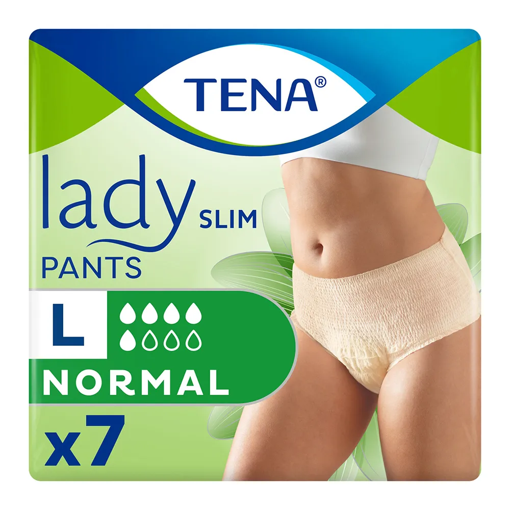 Chilot pentru incontinenta urinara Lady Slim Pants L, 7 bucati, Tena