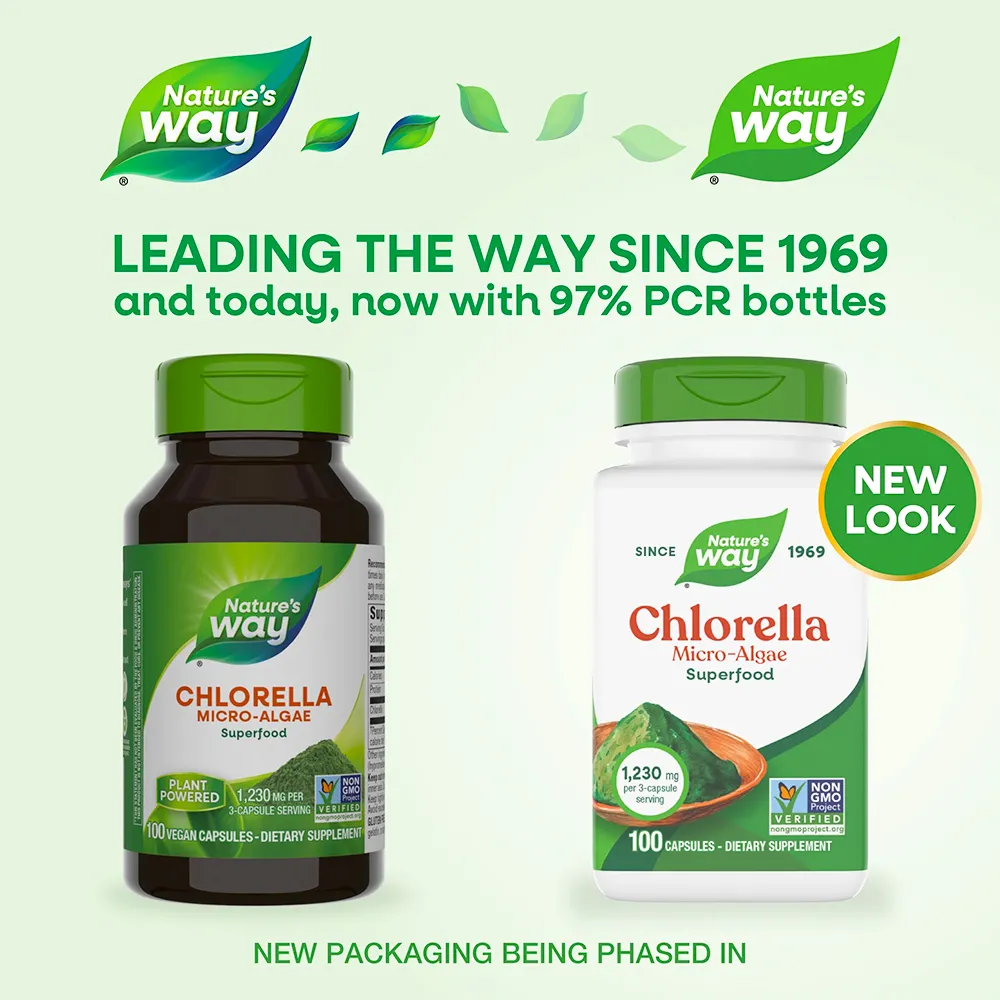 Chlorella Micro-algae 410 mg, 100 capsule vegetale, Secom