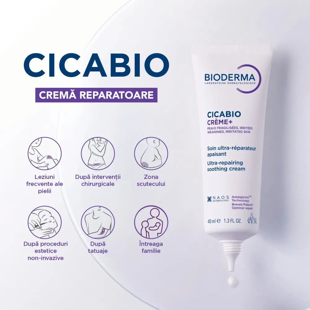 Cicabio Crema+, 40ml, Bioderma