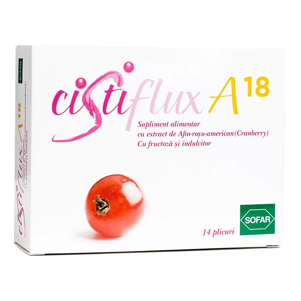 Cistiflux A18 Extract Afin Rosu -plic. x 14 - Sofar