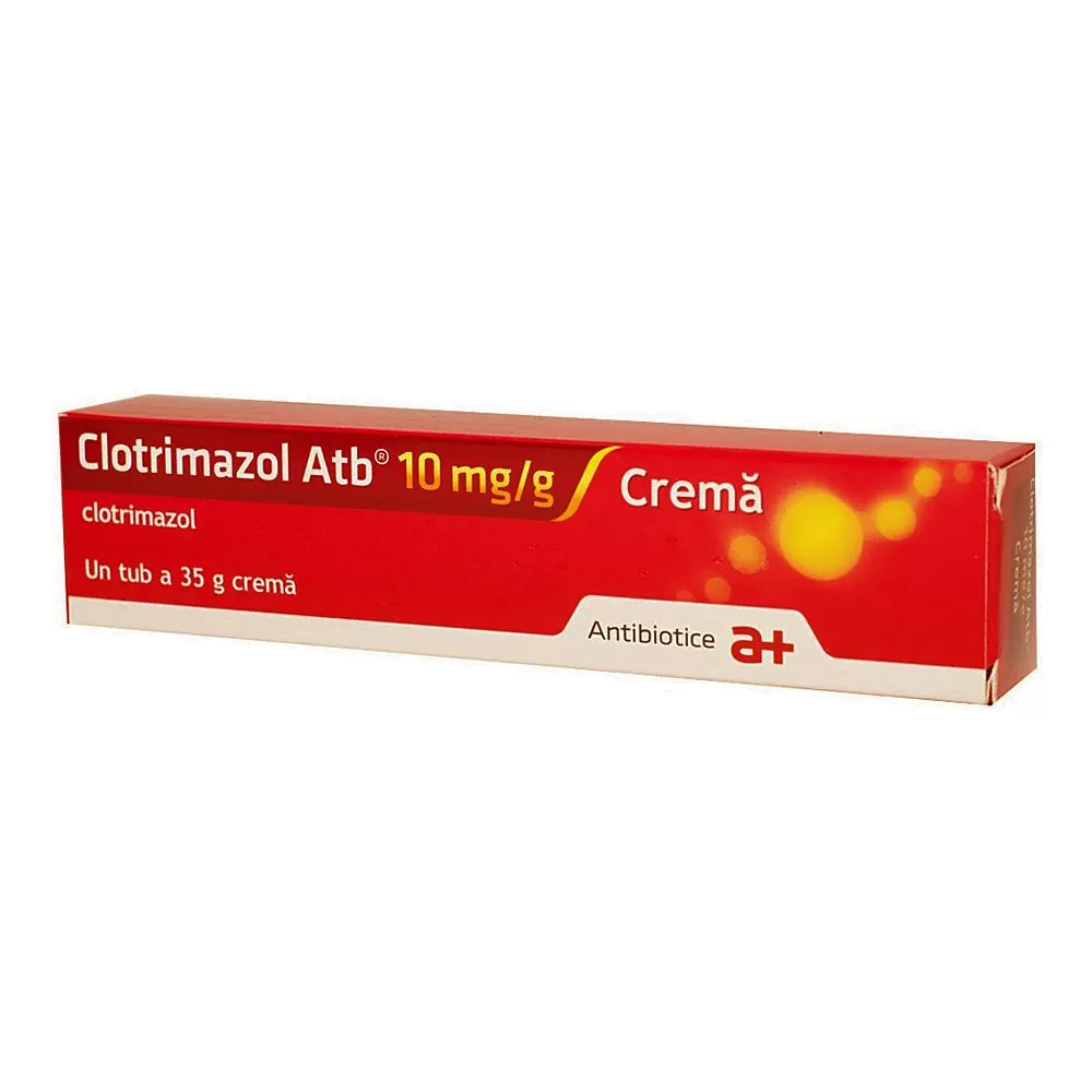 Clotrimazol crema ATB, 10 mg/g, 35 g, Antibiotice SA