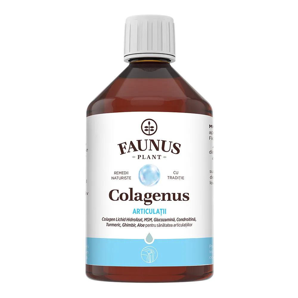 Colagen lichid hidrolizat Colagenus Articulatii, 500ml, Faunus Plant