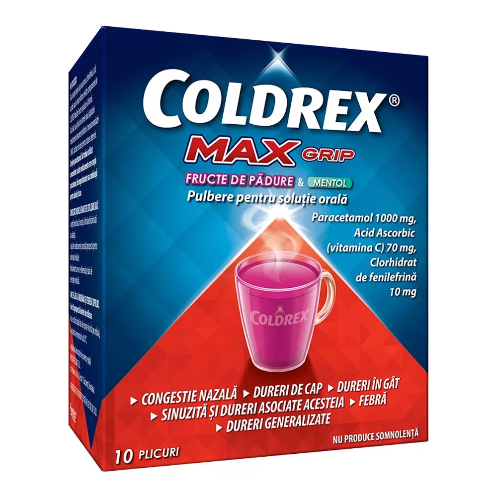 Coldrex MaxGrip Berry Menthol- plicuri x 10