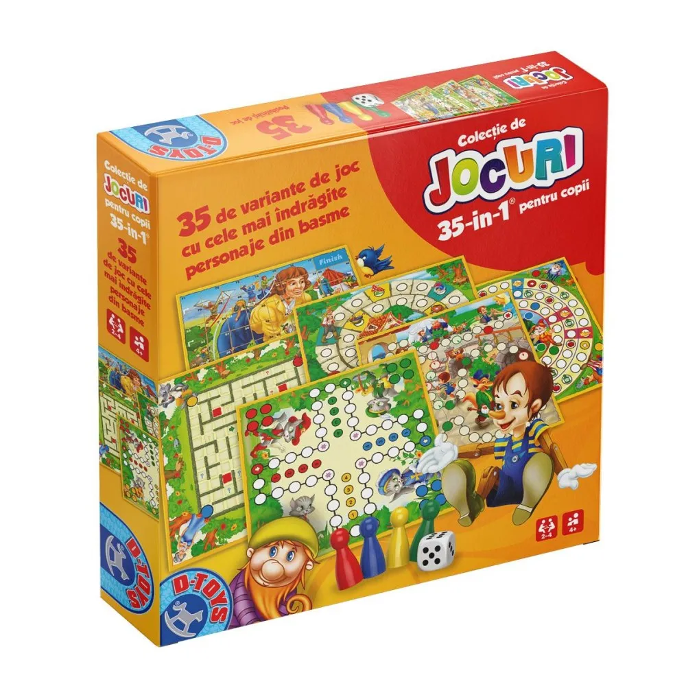 Colectie de jocuri 35 Basme pentru copii, 1 cutie - D-Toys