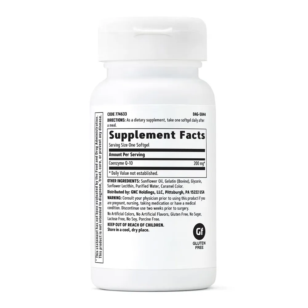CoQ-10 200mg, 30 capsule vegetale, GNC