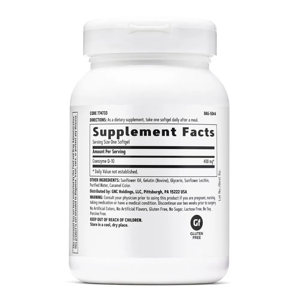 CoQ-10 400mg, 60 capsule, GNC