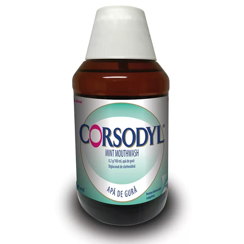 Corsodyl apa de gura, 0,20g/100 ml, 300 ml, Glaxosmithkline