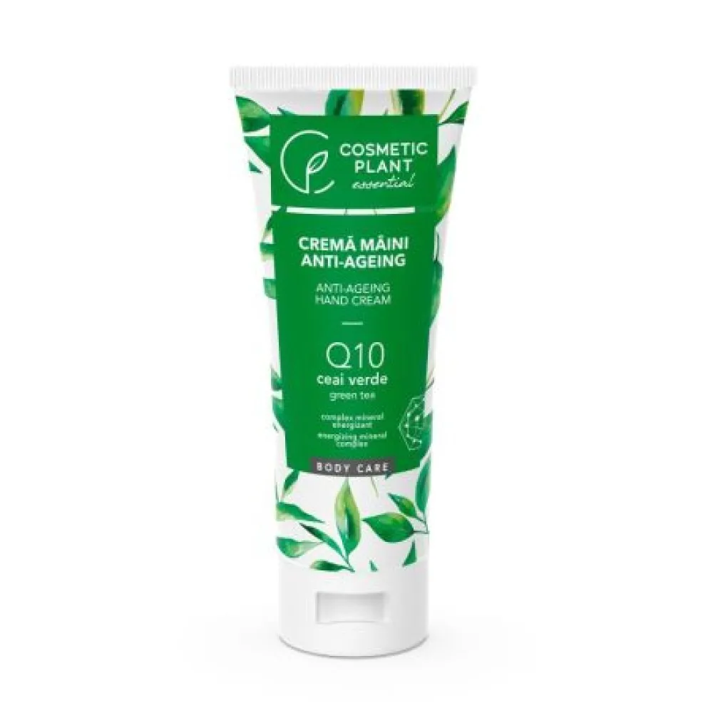 Cosmetic Plant Crema Anti-Imbatranire Maini cu Q10, Ceai Verde si Complex Mineral Energizant x 100ml