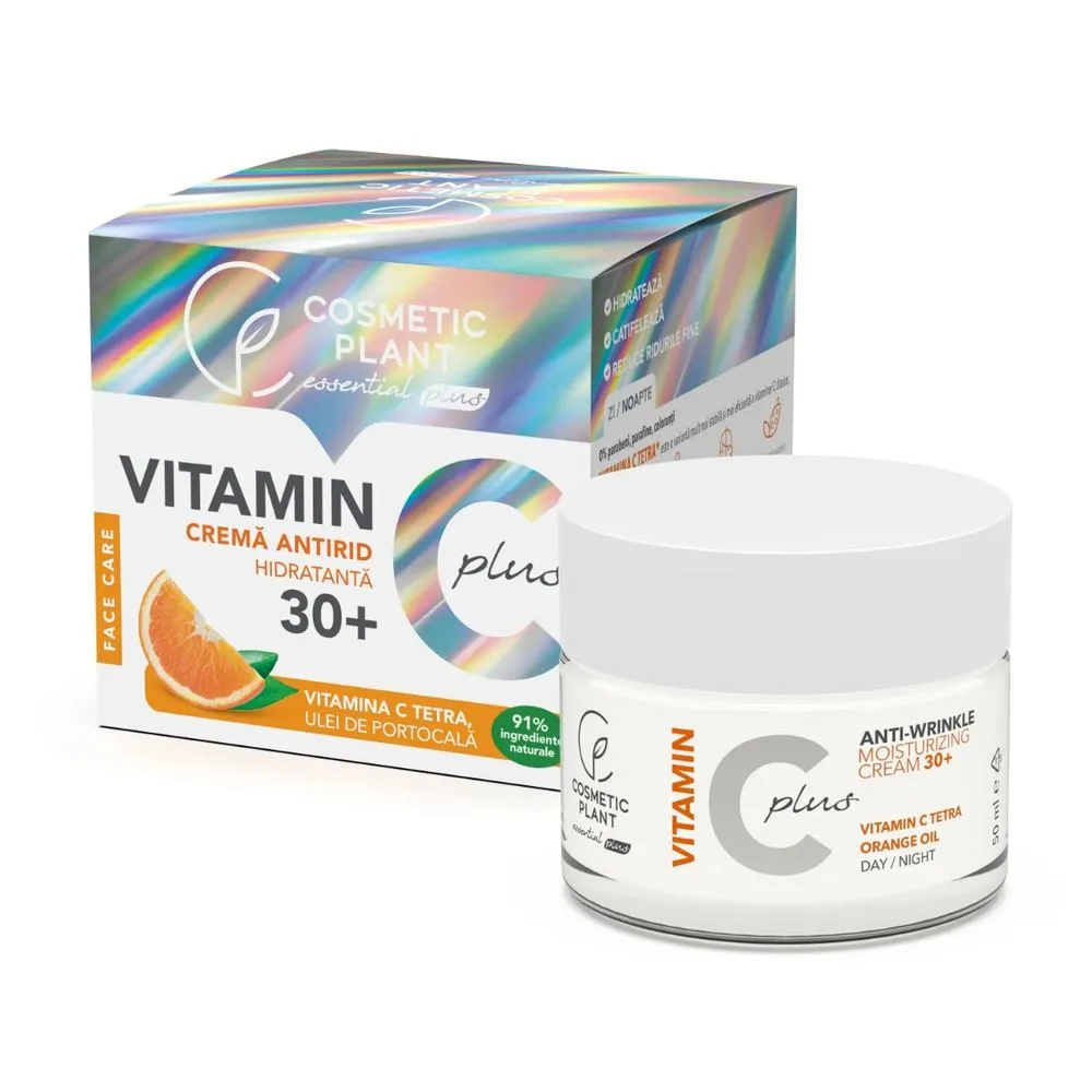 Crema antirid hidratanta 30+ Vitamin C Plus, 50 ml, Cosmetic Plant