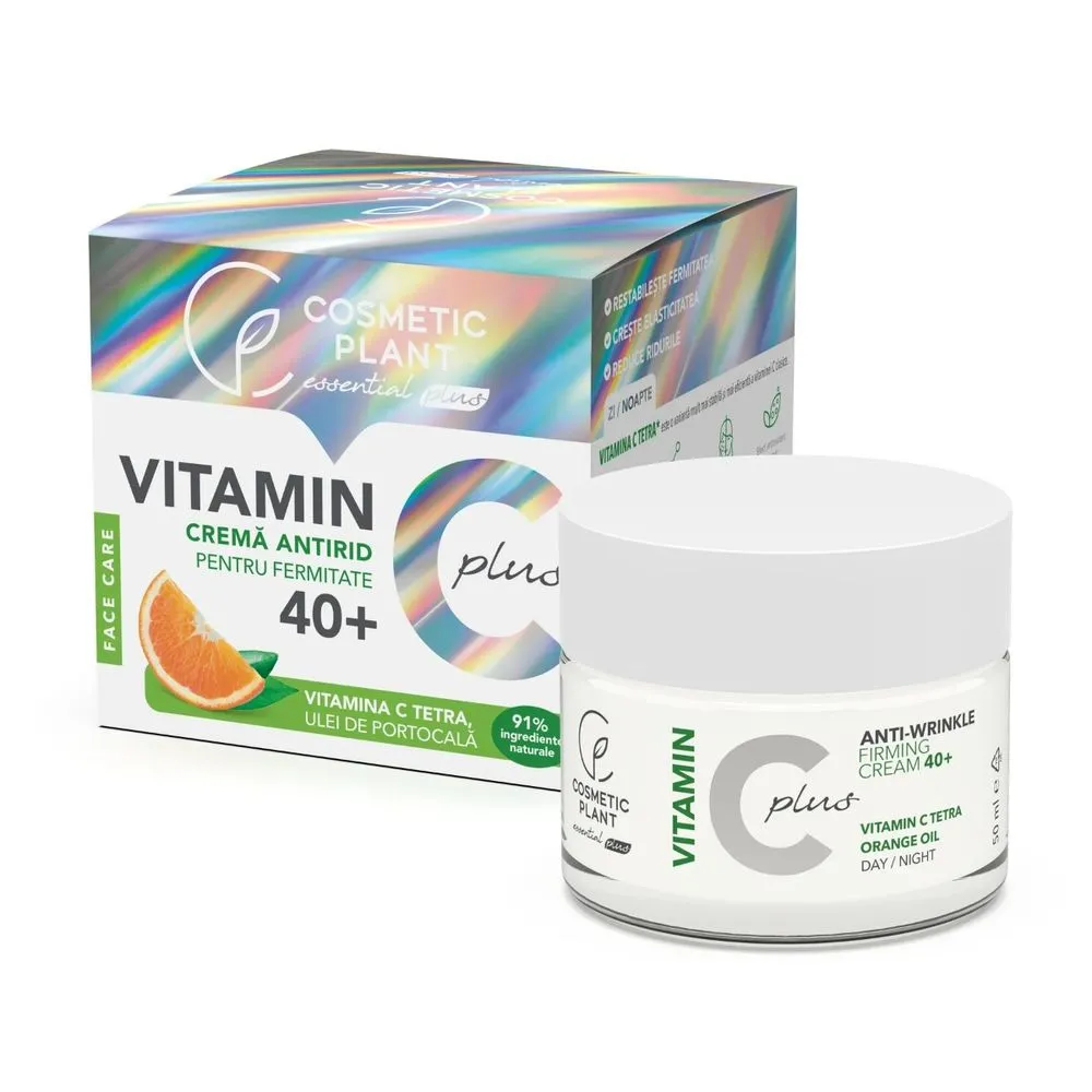 Crema antirid pentru fermitate 40+ Vitamin C Plus, Cosmetic Plant