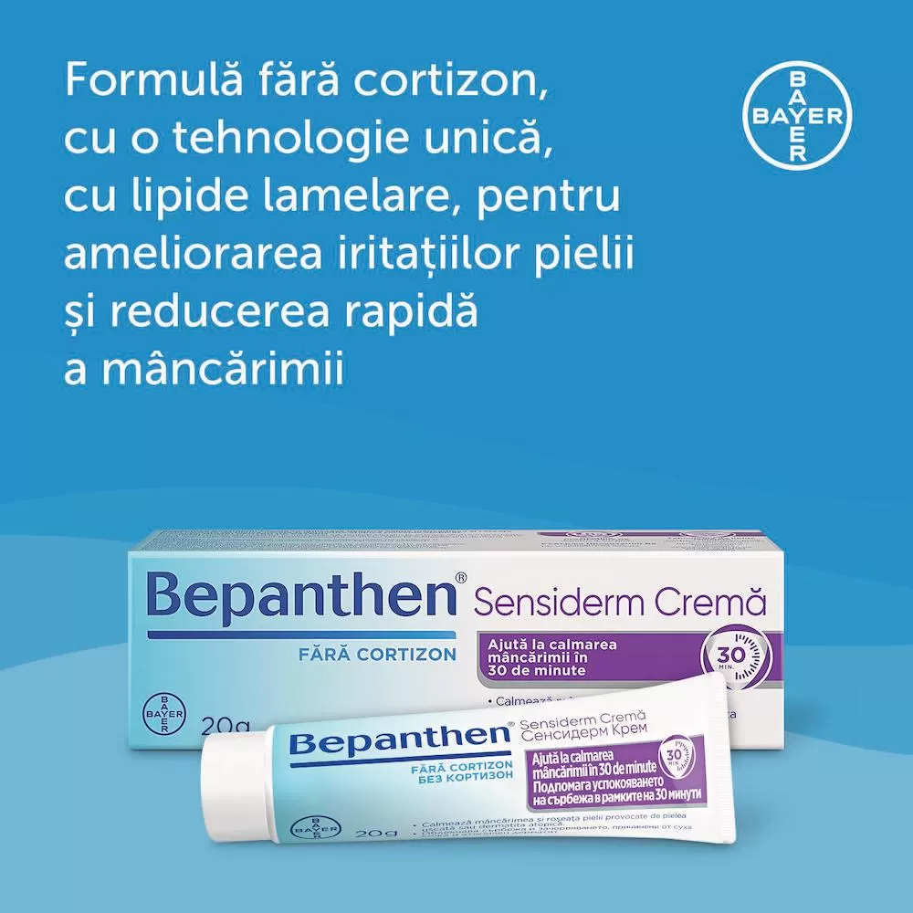 Crema Bepanthen Sensiderm, 20 g, Bayer