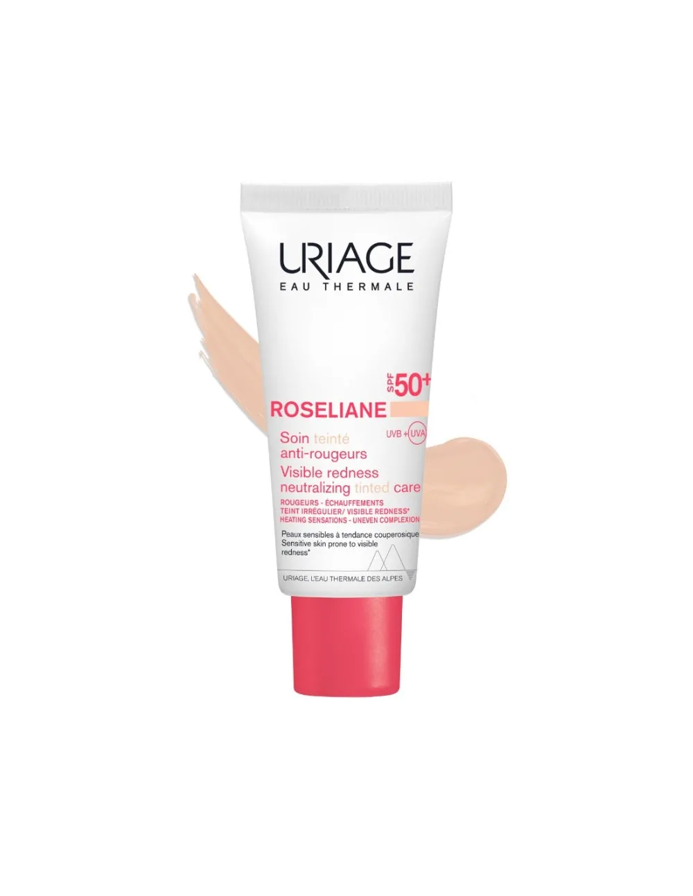 Crema CC anti-roseata cu SPF 50+ Roseliane, 40ml, Uriage