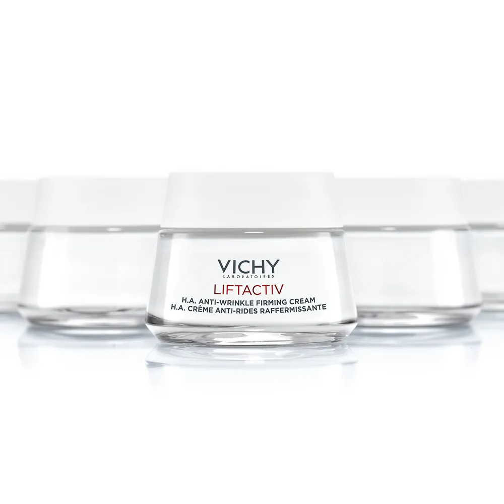 Cremă de zi antirid și fermitate pentru ten uscat cu acid hialuronic pur LIFTACTIV H.A, 50ml, VICHY