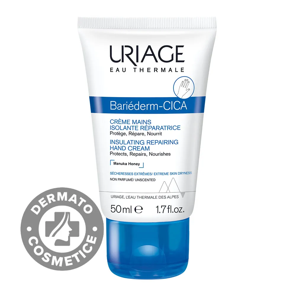 Crema de maini reparatoare Bariederm, 50 ml, Uriage