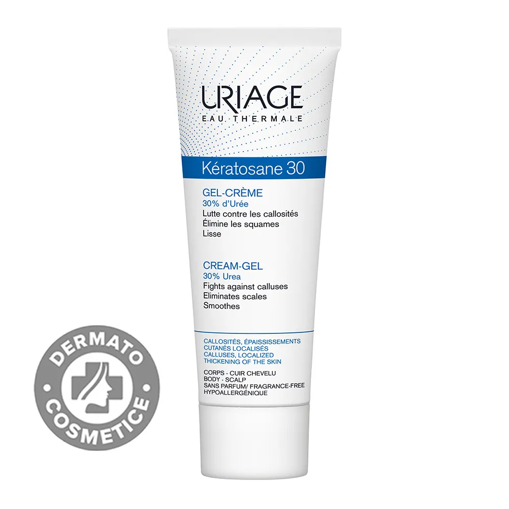 Crema-gel cu 30% uree Keratosane 30, 75ml, Uriage