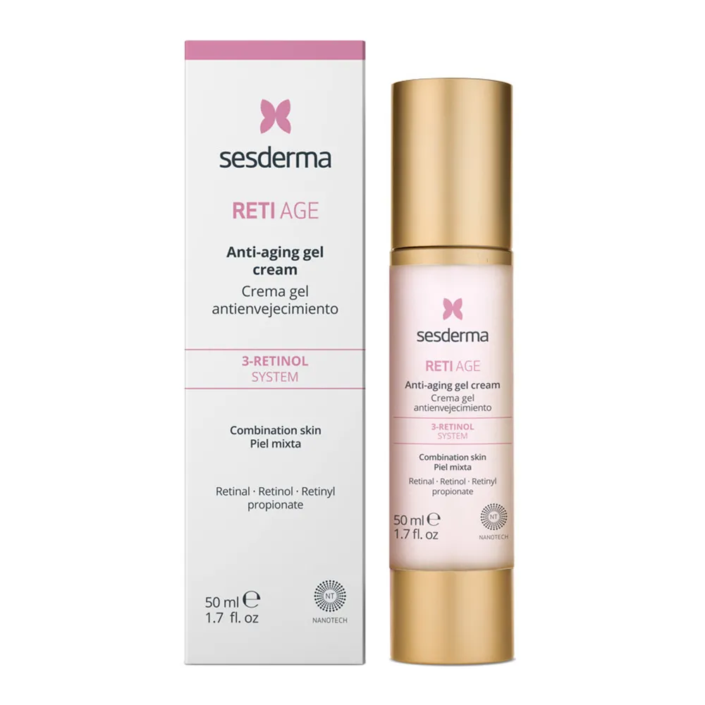 Crema-gel cu efect anti-imbatranire pentru ten mixt Reti Age, 50ml, Sesderma