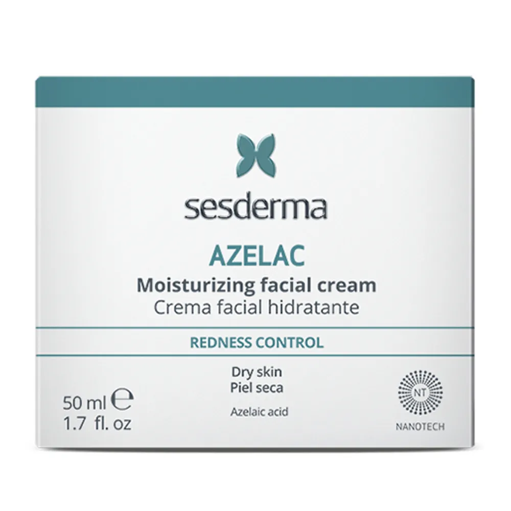 Crema hidratanta si calmanta pentru piele sensibila predispusa la rozacee, Azelac, 50ml, Sesderma