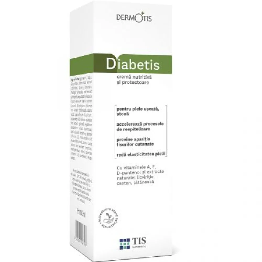 Crema nutritiva si protectoare DiabeTIS, 100ml, Tis Farmaceutic