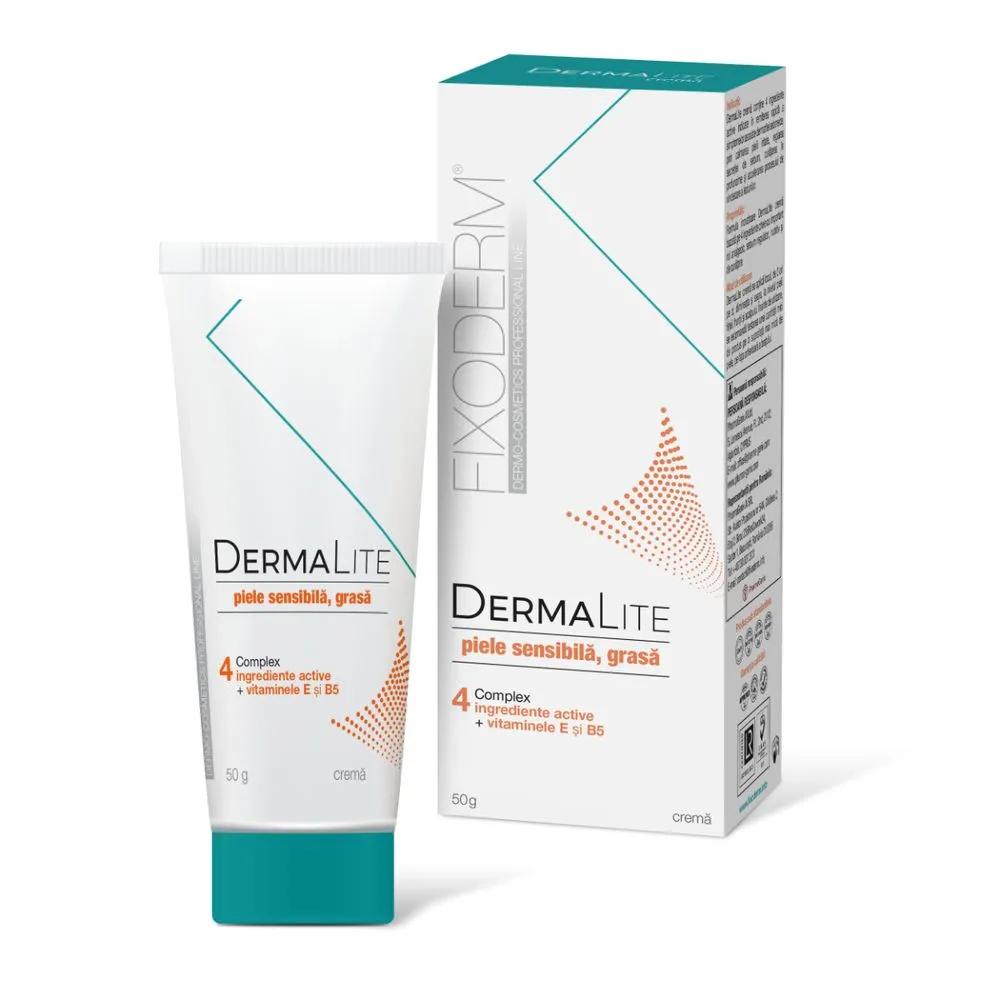 Crema pentru pielea sensibila si grasa DermaLite, 50g, P.M. Innovation Laboratories