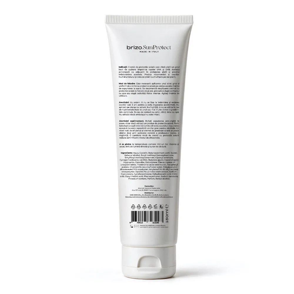 Crema Protectie Solara SPF50+ SunProtect, 150 ml, Brizo