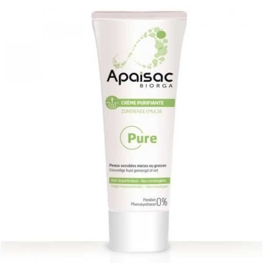 Crema purifianta pentru piele mixta sau grasa cu tendinta acneica Apaisac, 40 ml, Biorga