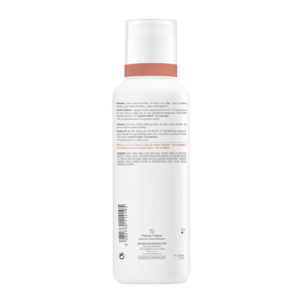 Crema relipidanta pielea uscata cu tendinta atopica XeraCalm A.D., 400ml, Avene