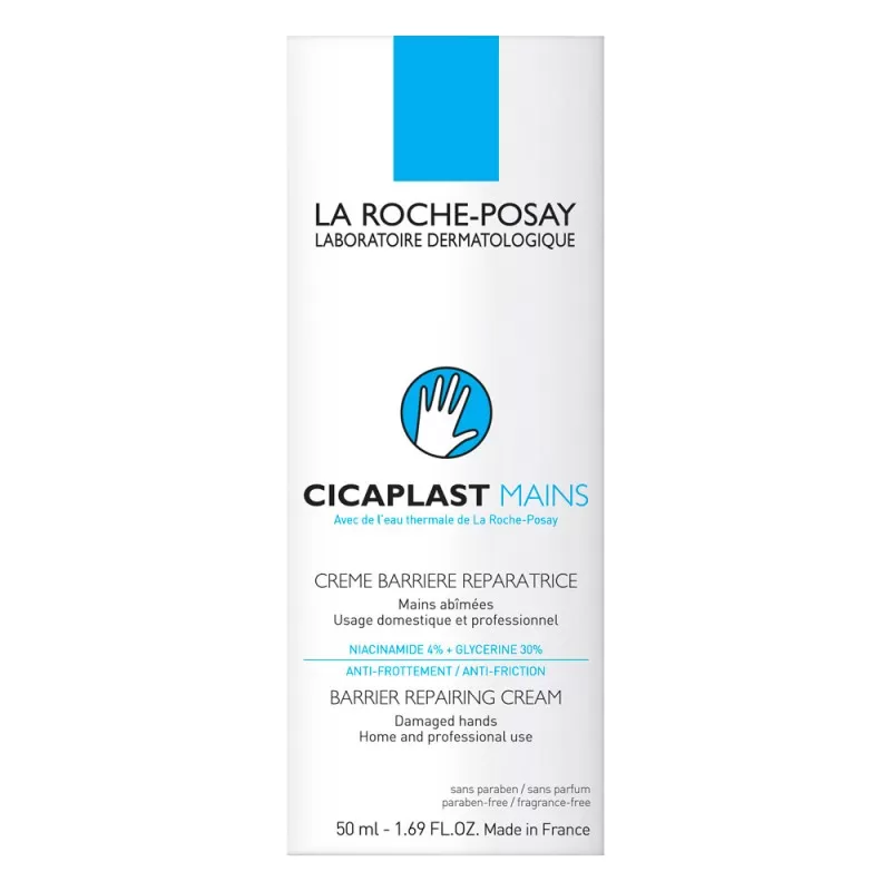 Crema de maini reparatoare pentru piele uscata si deteriorata Cicaplast, 50 ml, La Roche-Posay