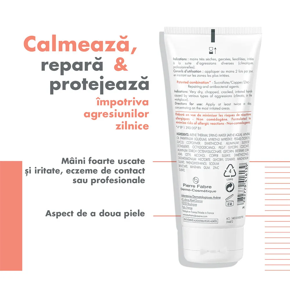 Crema reparatoare pentru maini Cicalfate, 100ml, Avene