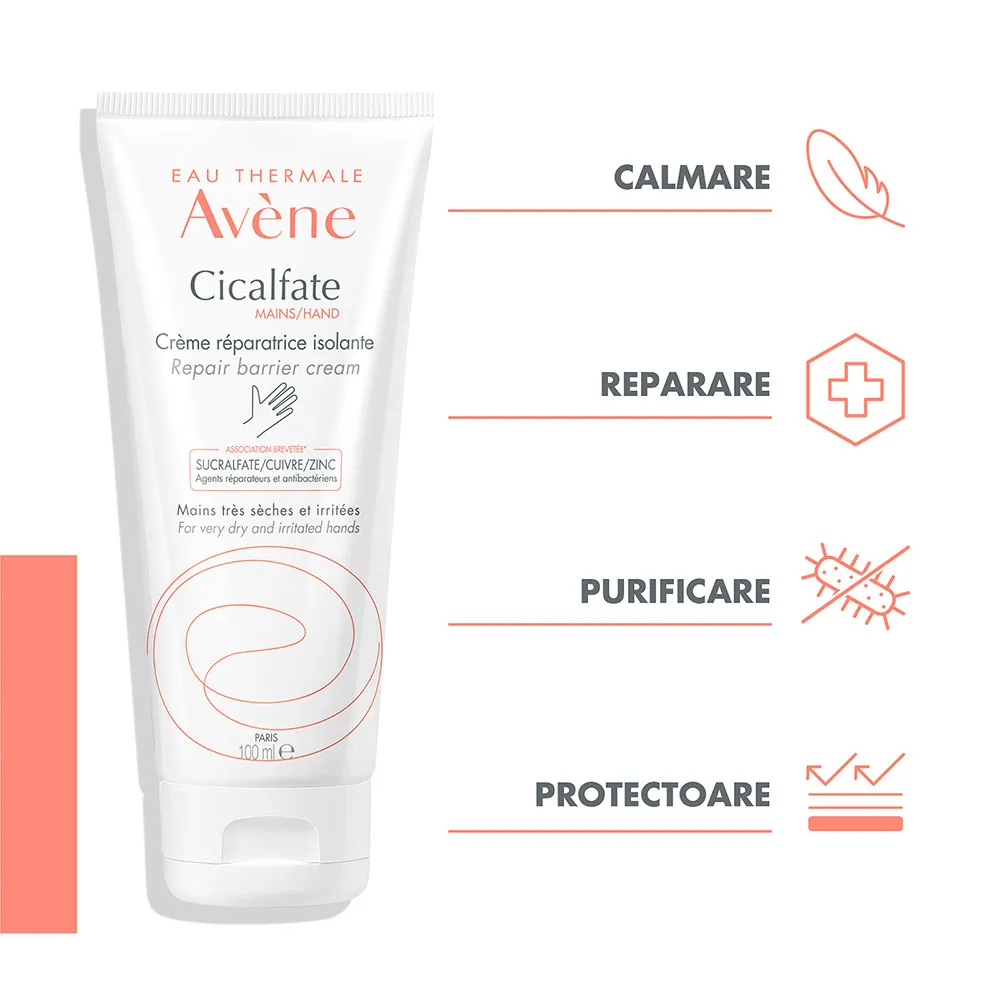 Crema reparatoare pentru maini Cicalfate, 100ml, Avene